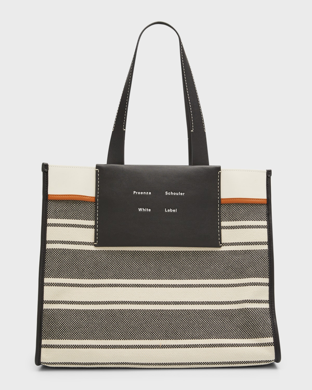 Proenza Schouler White Label Morris Large Coated Canvas Shopper Tote