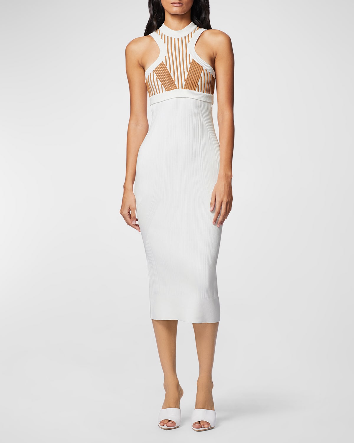 Erdem FloralPrint EmpireWaist Satin Midi Slip Dress Neiman Marcus