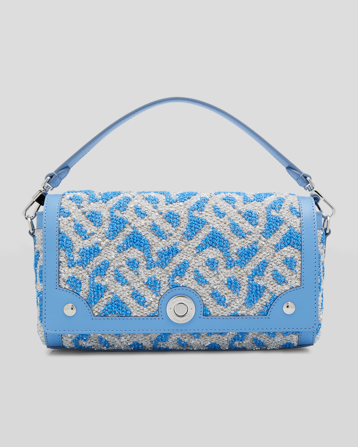 Valentino Garavani VLogo embellished leather shoulder bag main image 0