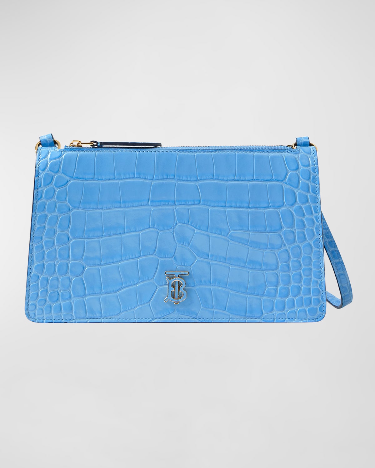 Burberry TB Grainy Leather Pouch Shoulder Bag Neiman Marcus