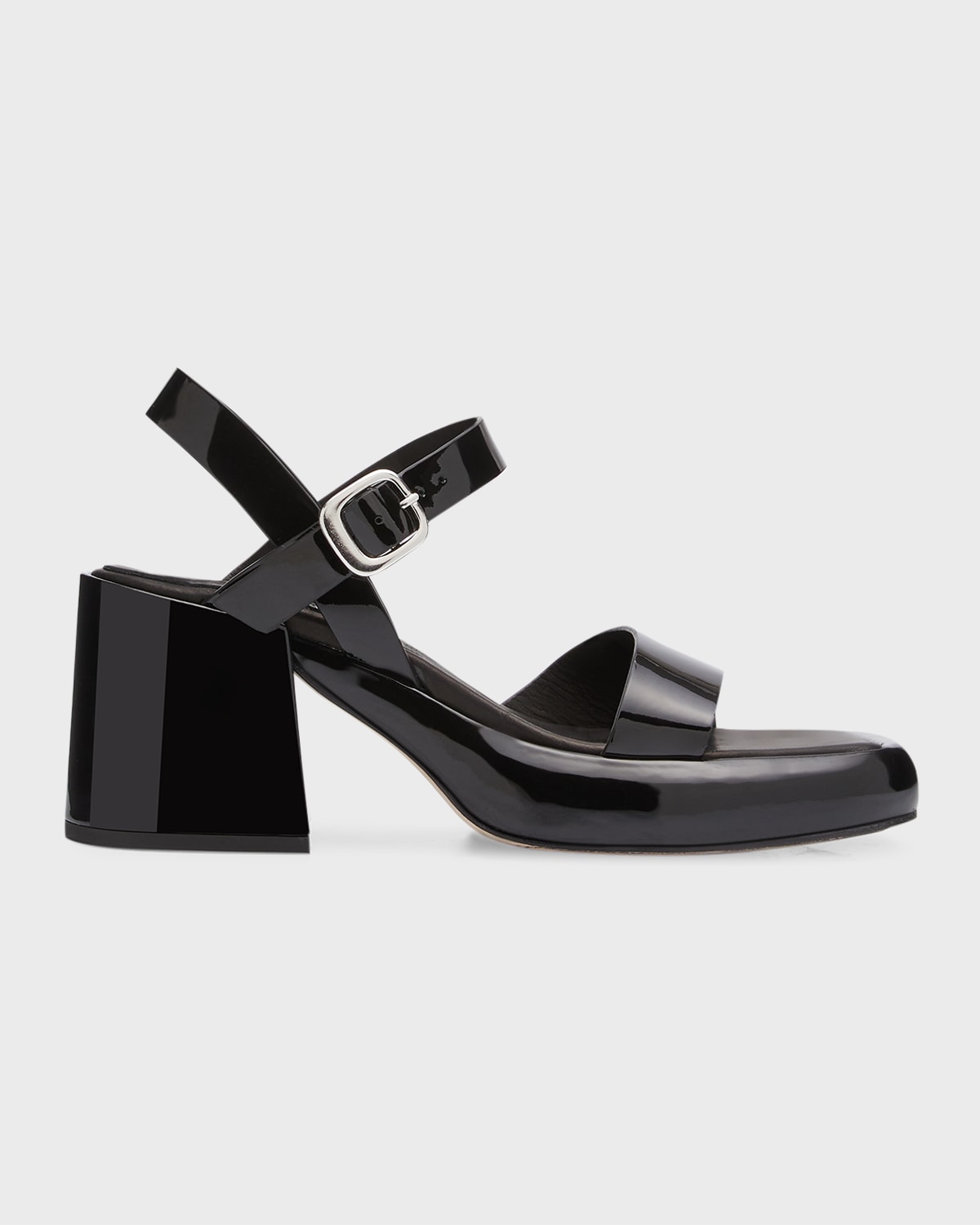 Bernardo Raleigh Leather Ankle-Strap Platform Sandals | Neiman Marcus