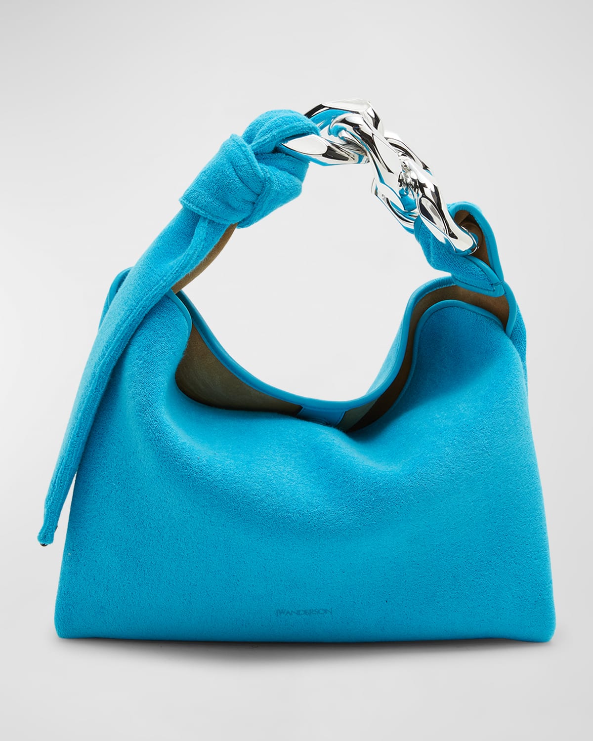 JW Anderson Small Chain Leather Hobo Bag | Neiman Marcus