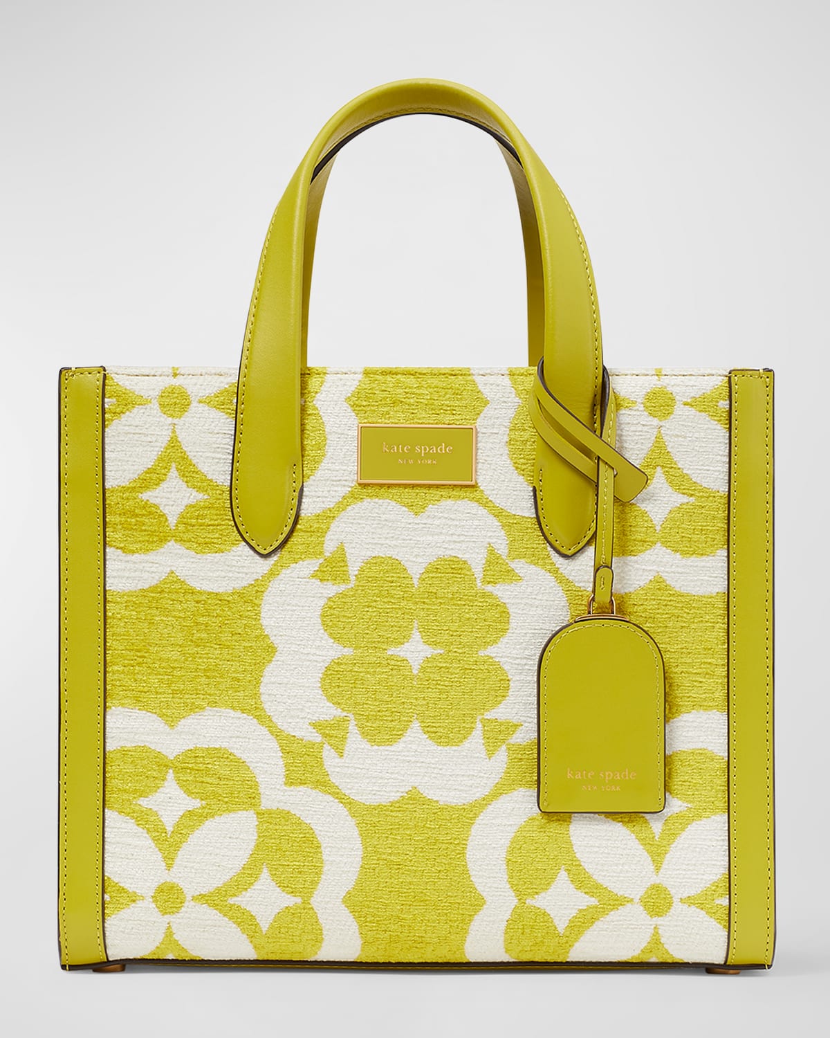 kate spade new york market medium spade flower jacquard shoulder tote bag |  Neiman Marcus
