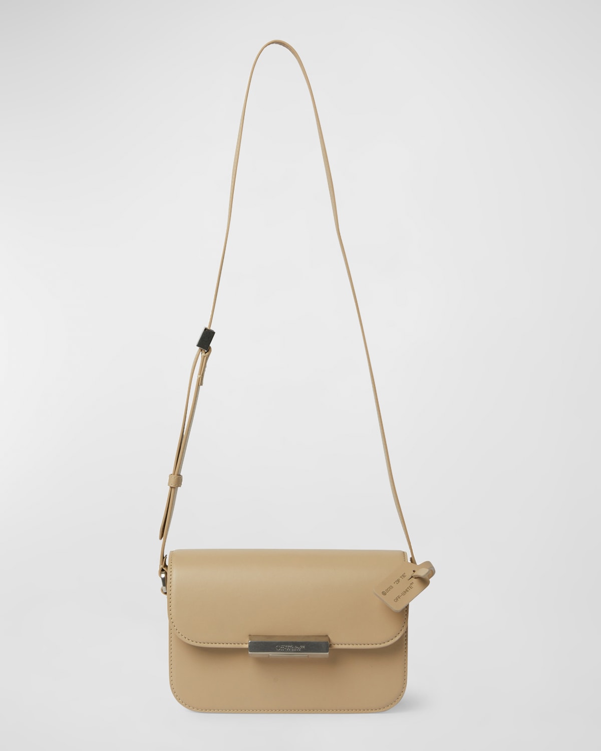 OffWhite Booster Medium Leather Shoulder Bag Neiman Marcus