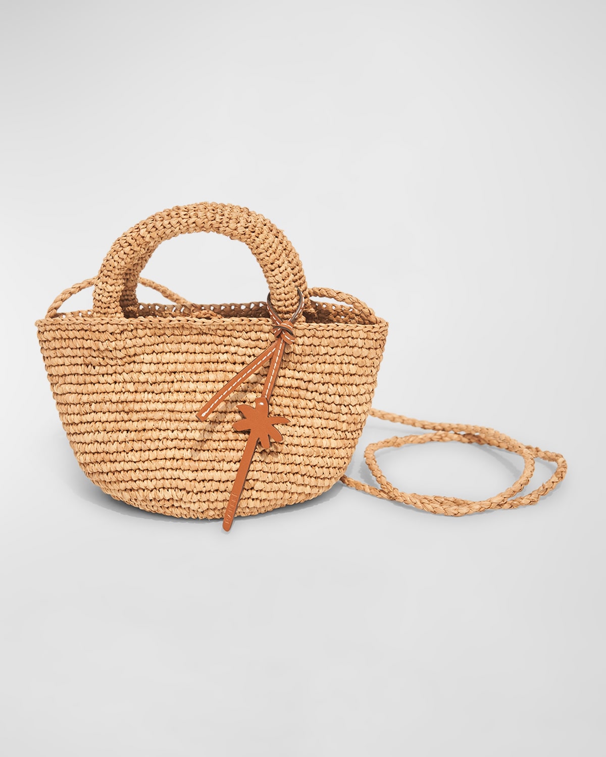 Manebi Summer Striped Raffia Tote Bag Neiman Marcus