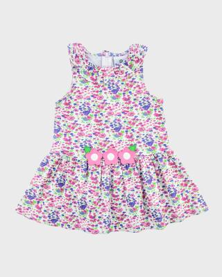 Plaid Seersucker Dress and Bloomers With Flowers