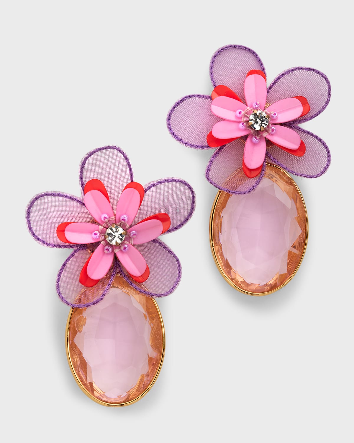 Mignonne Gavigan Lorenza Floral Statement Earrings Neiman Marcus