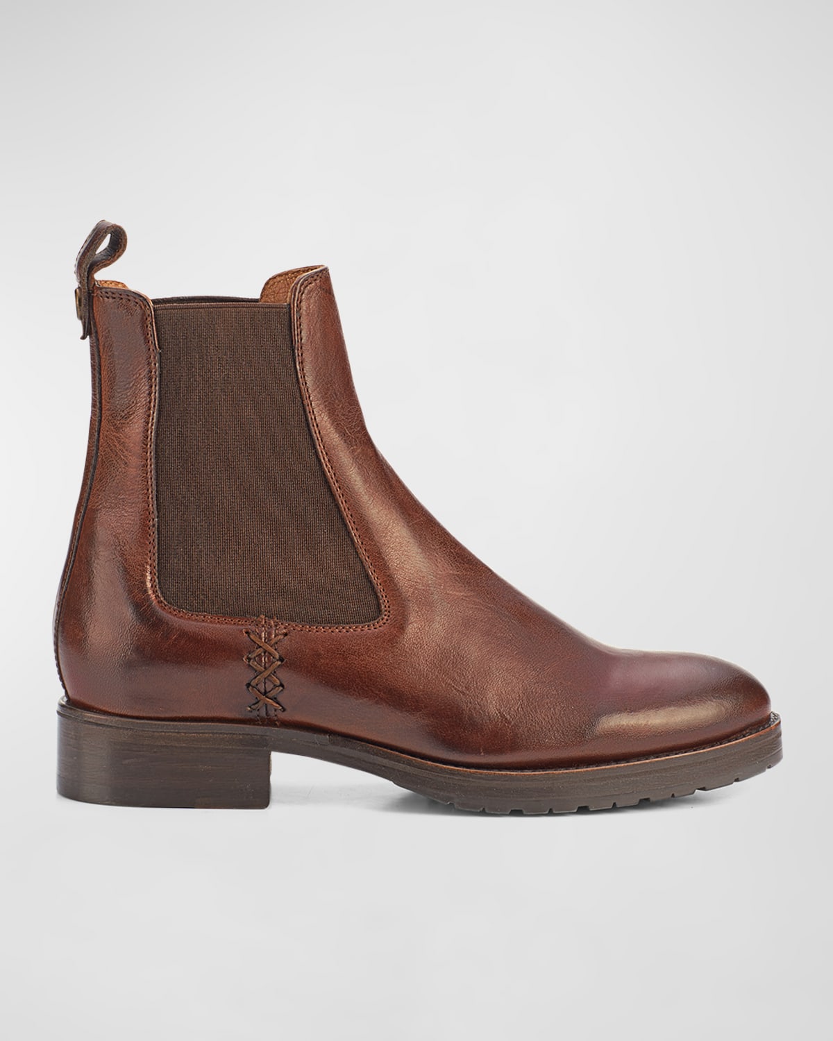 frye harness leather booties