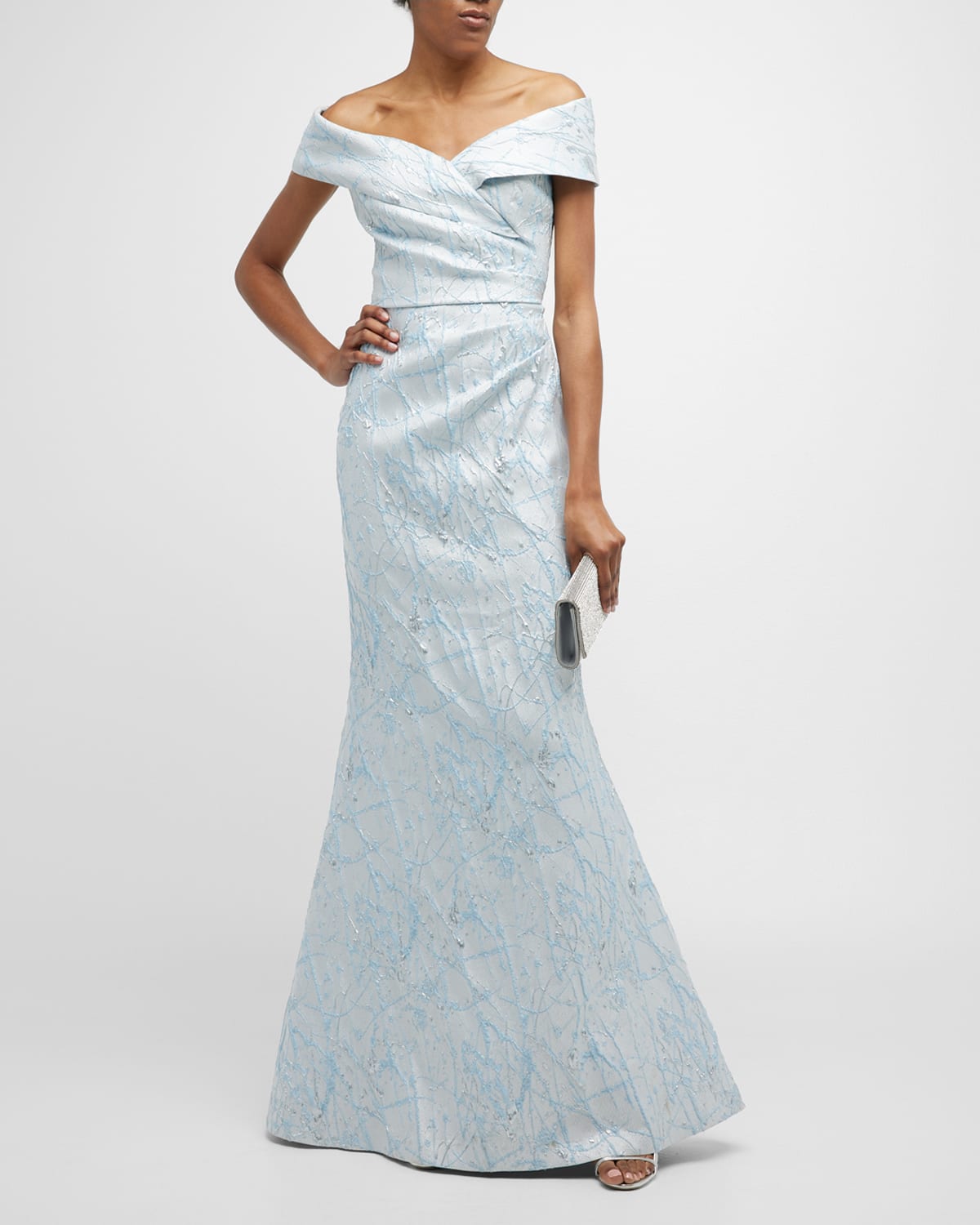 Enchante Elegance Off-Shoulder Mermaid Gown: Shimmering Allure for Special Occasions