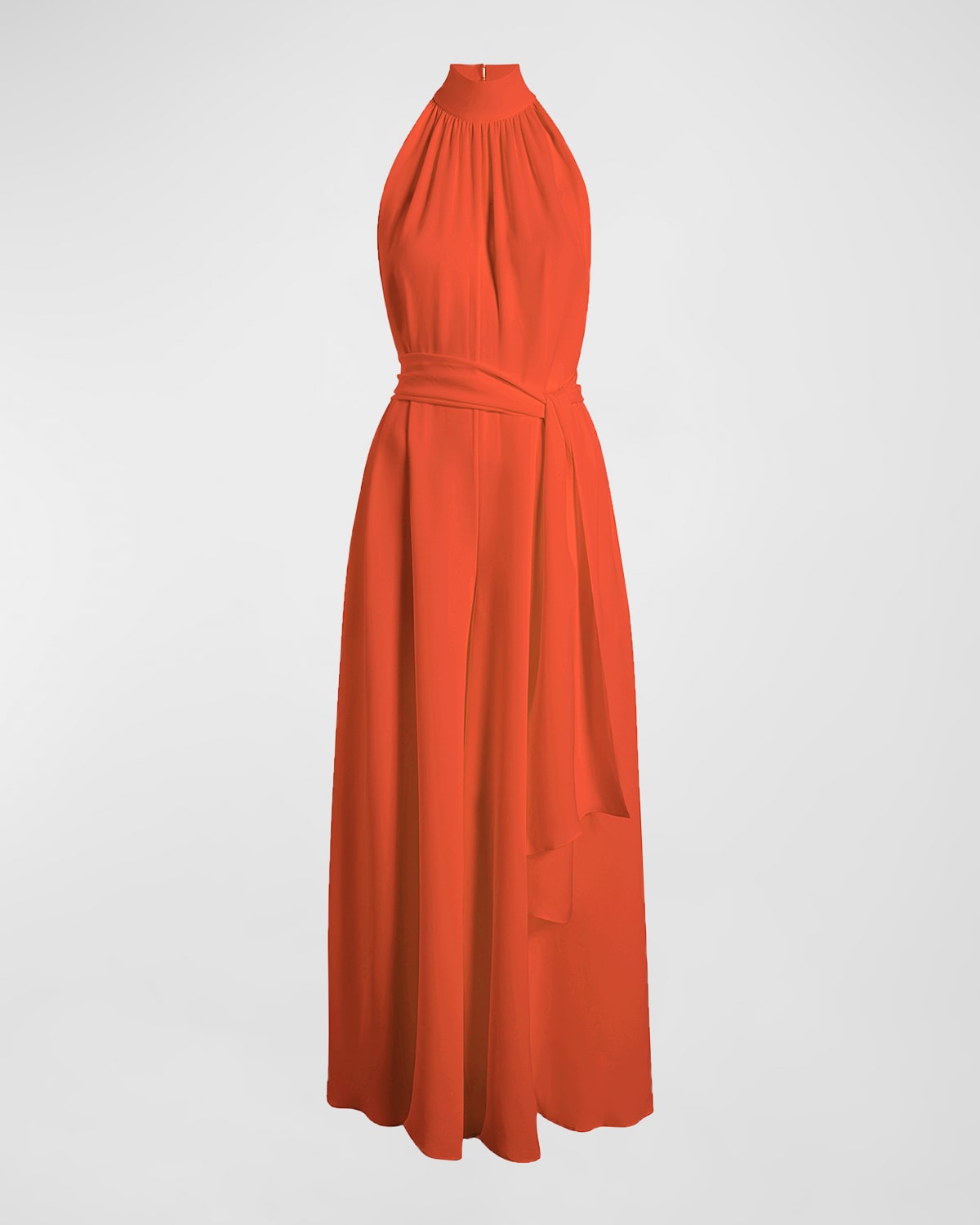 Printed Halter Wide Leg Jumpsuit