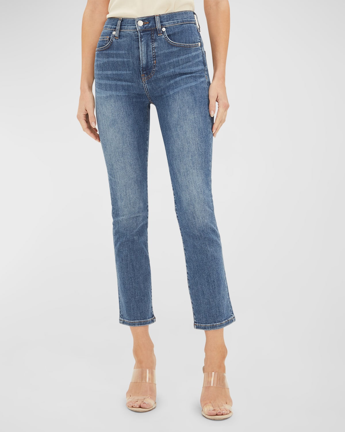 Veronica Beard Jeans Carly Kick Flare Ankle Jeans | Neiman Marcus