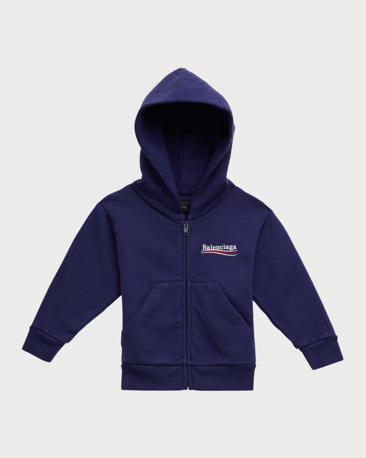 Balenciaga Kid's Embroidered Political Campaign Logo Hoodie, Size 2-8 |  Neiman Marcus