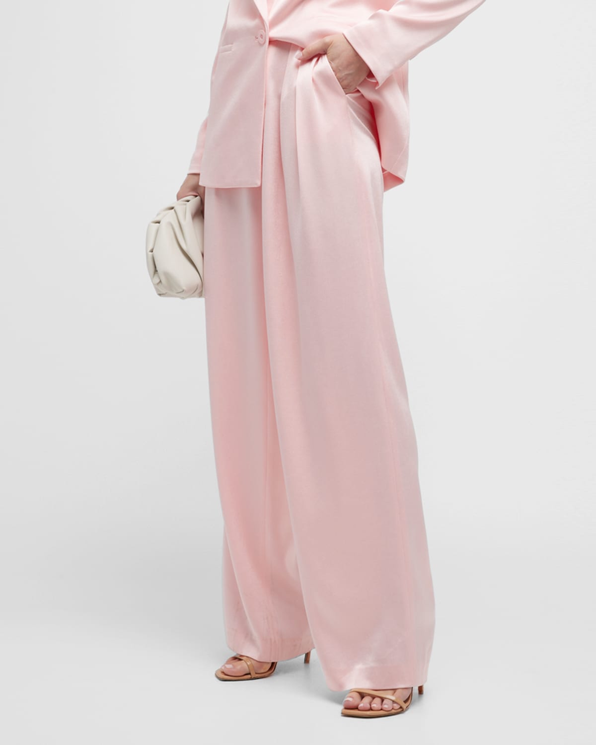Deanna High Waisted Bootcut Pant Green Tea - Alice + Olivia main image 1