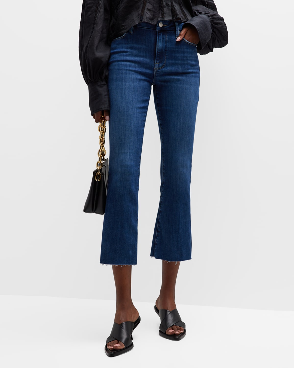 FRAME Le Crop Mini Boot Jeans | Neiman Marcus