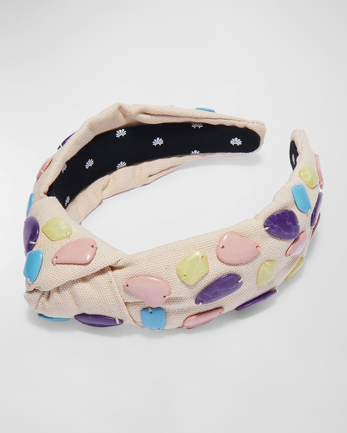 Lele Sadoughi Slim CandyJeweled Knotted Headband Neiman Marcus