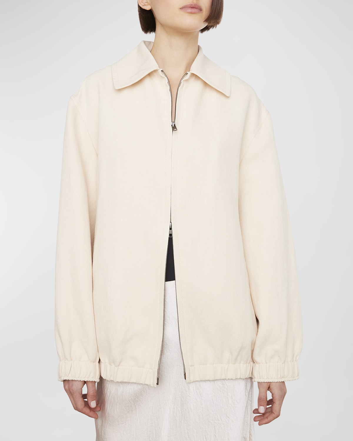 CLEA Huge Boucle Wool Bomber Jacket | Neiman Marcus