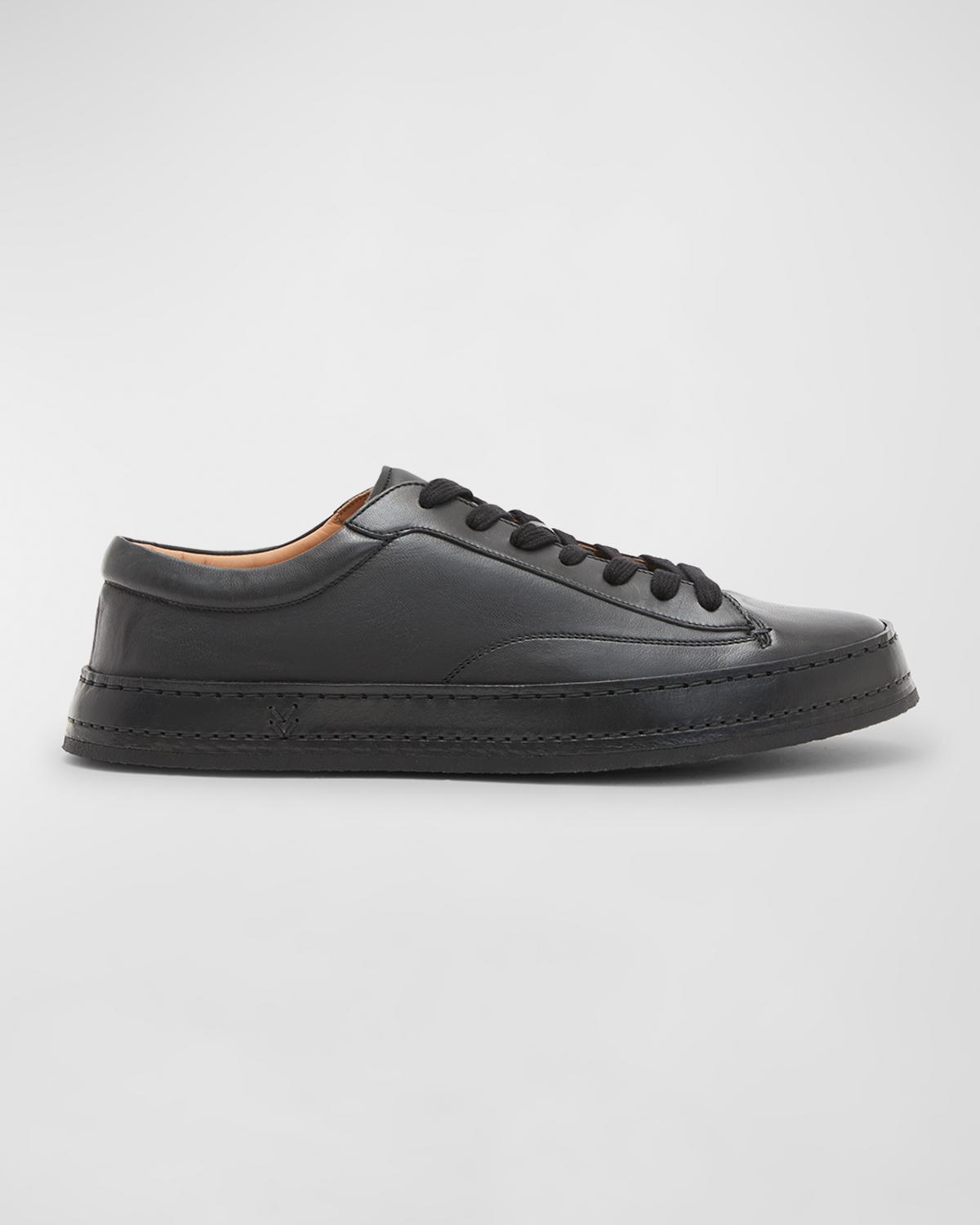 Ferragamo Men's Achille 1 Leather Low-Top Sneakers | Neiman Marcus
