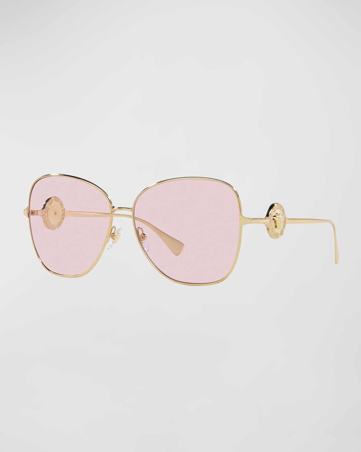 Versace Medusa Steel And Plastic Butterfly Sunglasses Neiman Marcus 