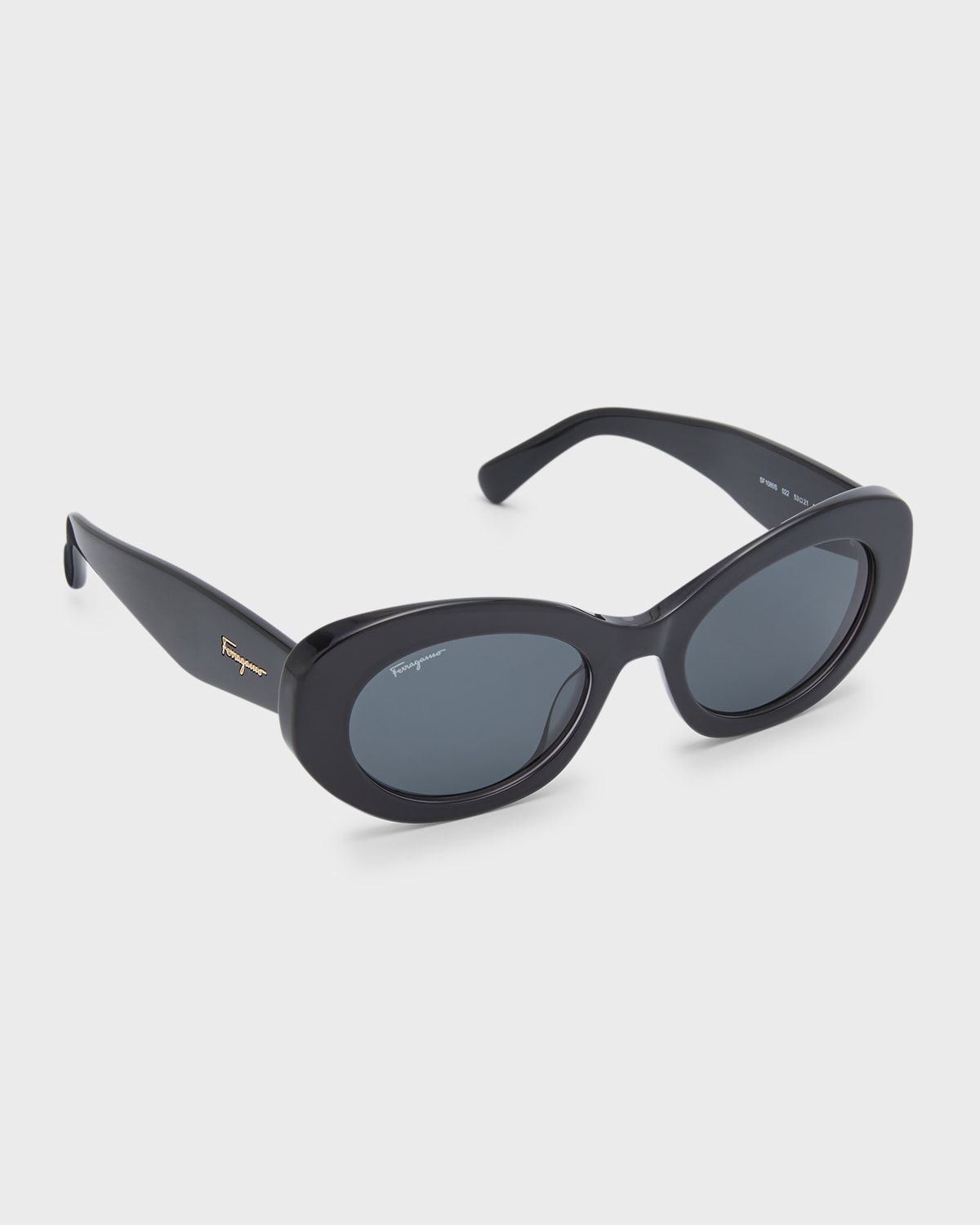 Gucci Monochrome Oval Acetate Sunglasses Neiman Marcus