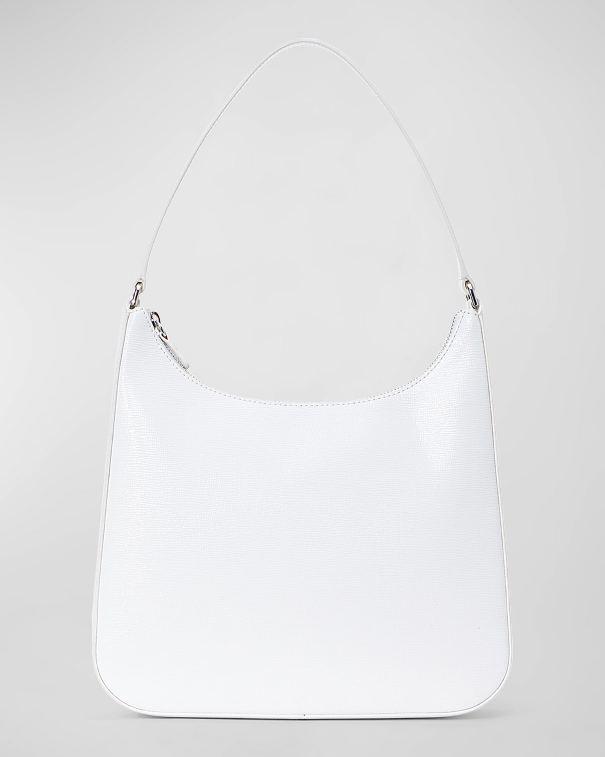 Staud Alec Zip Leather Shoulder Bag Neiman Marcus