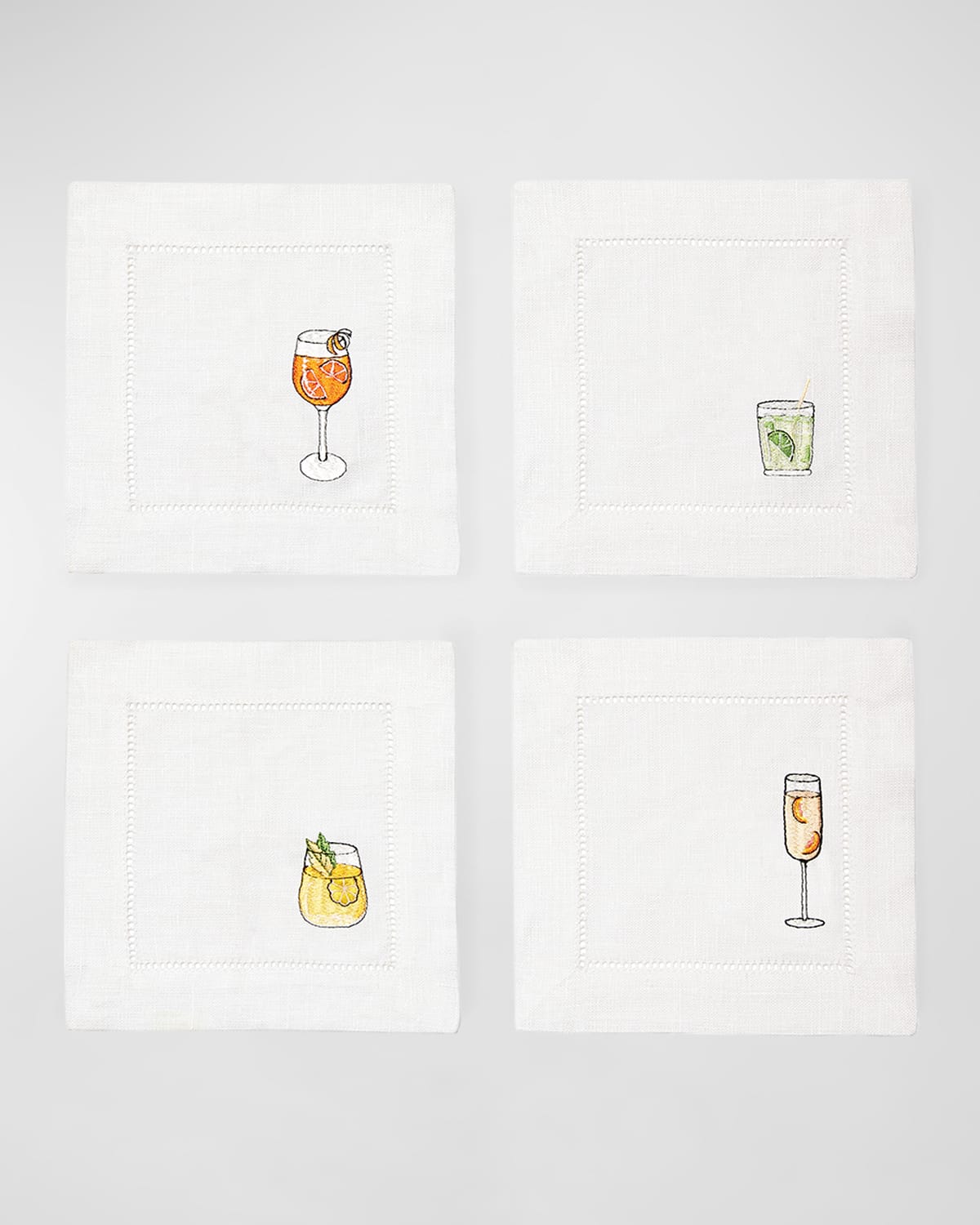 Kim Seybert Holiday Nostalgia Cocktail Napkins, Set of 6 Neiman Marcus
