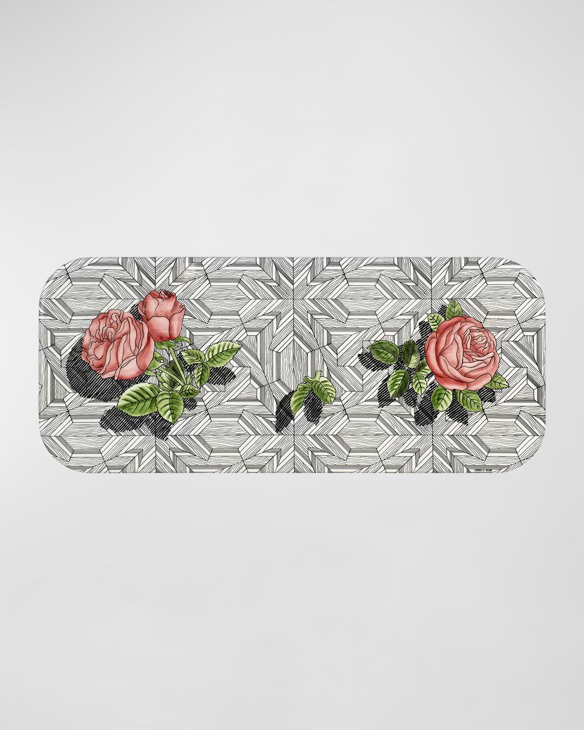 Fornasetti 트레이 25X60cm 무스카라비아 장미