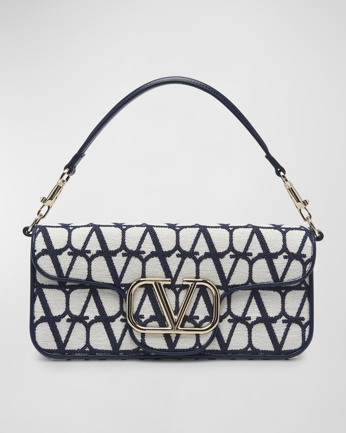 Valentino Garavani Loco VLOGO Leather Shoulder Bag Neiman Marcus