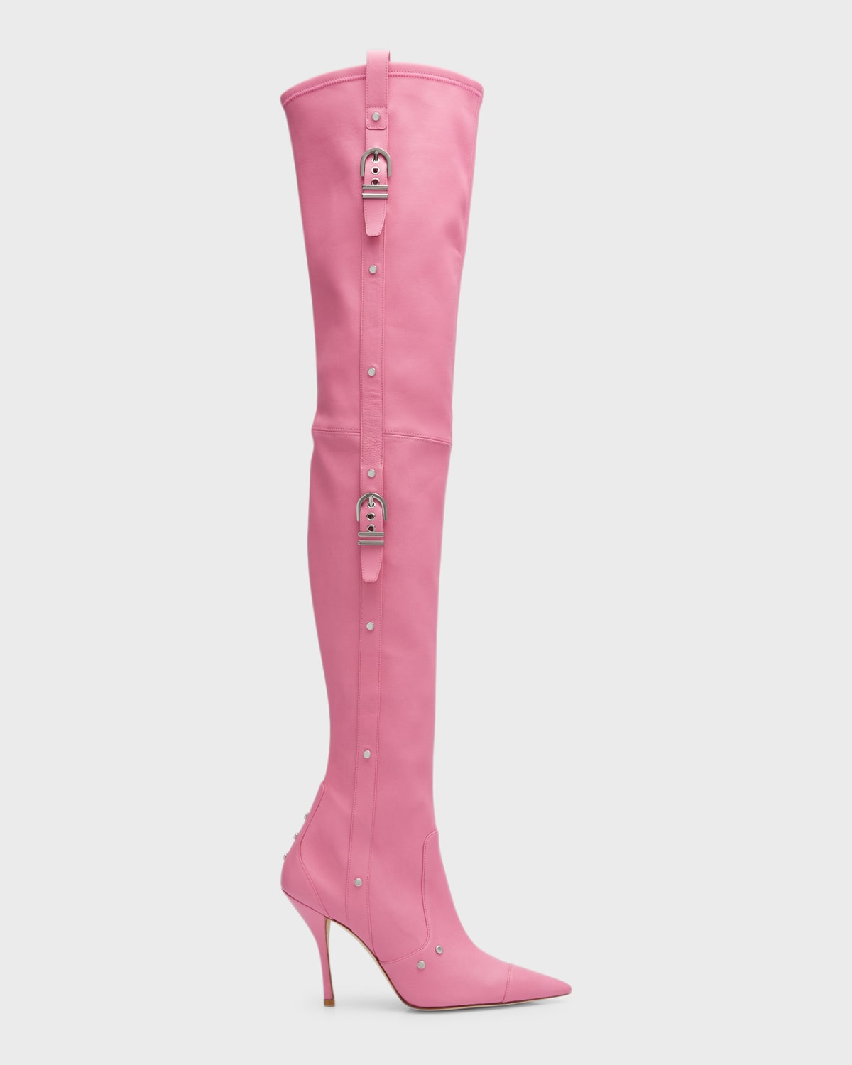 Stuart Weitzman Stretch Leather OverTheKnee Boots Neiman Marcus
