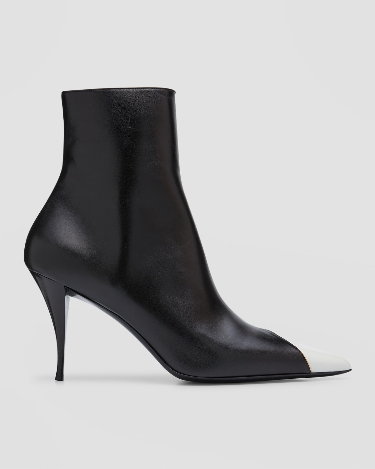 Saint Laurent Men's Wyatt Patent Leather Zip Ankle Boots | Neiman Marcus
