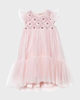 INFANTS HIGH LOW HEM DRESS IN THE HILLS OF TUSCANY main image 1