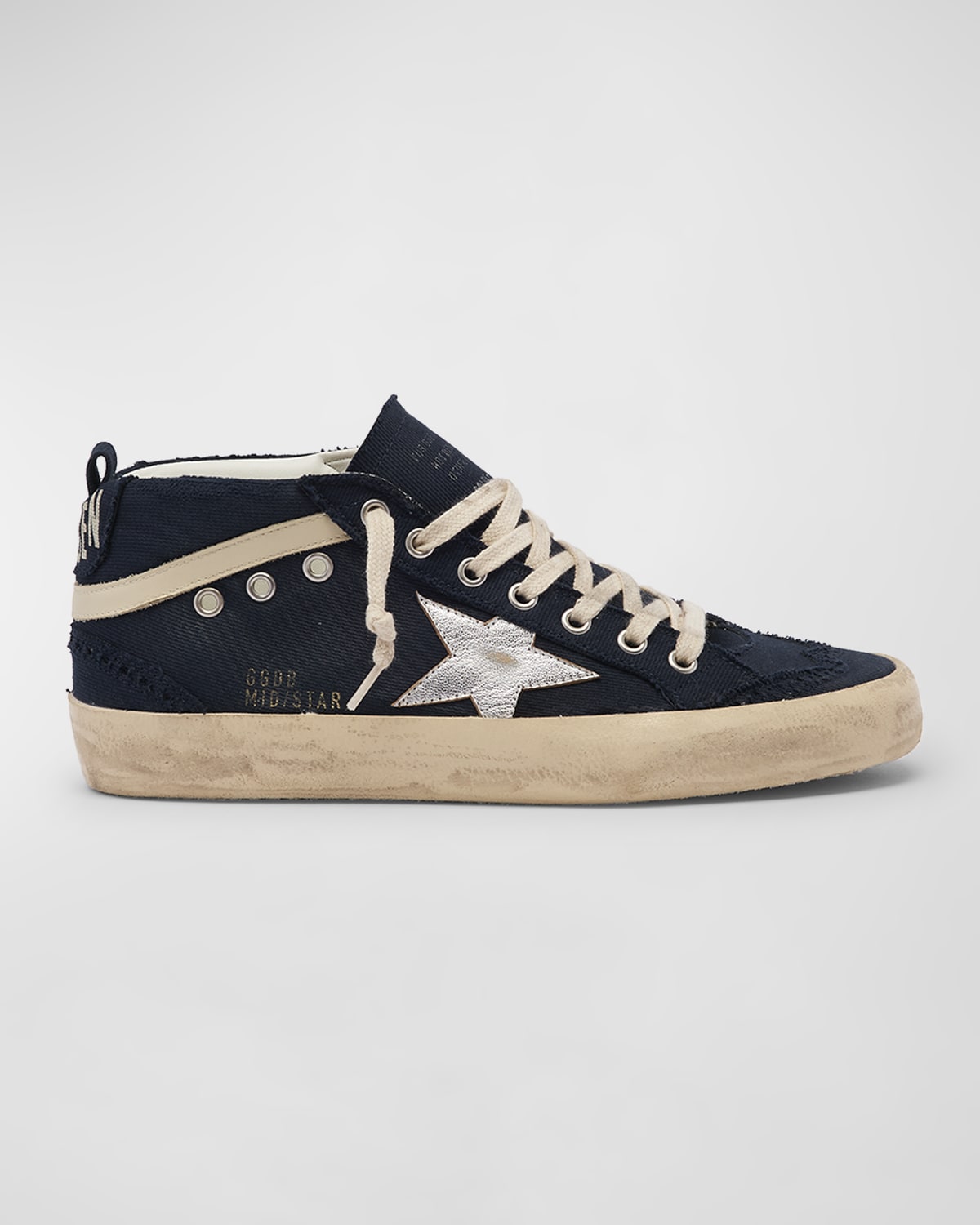 Golden Goose Mid Star Suede Wing-Tip Sneakers | Neiman Marcus