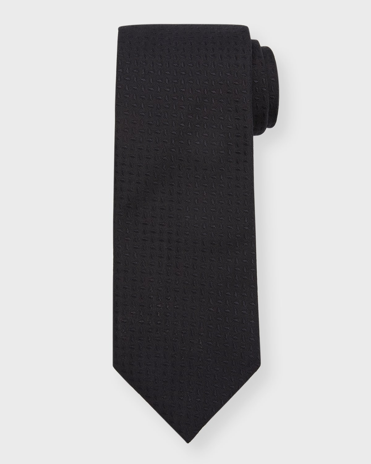 jacquard silk tie