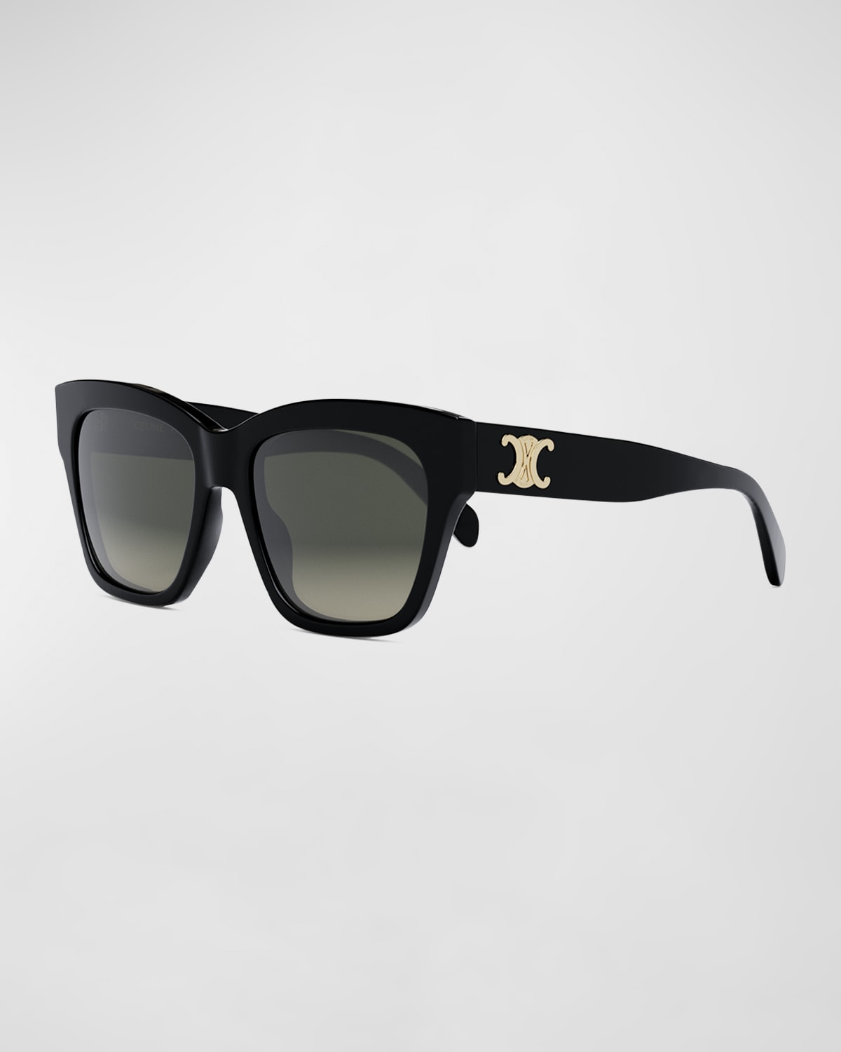 Celine Triomphe Acetate Oval Wrap Sunglasses | Neiman Marcus