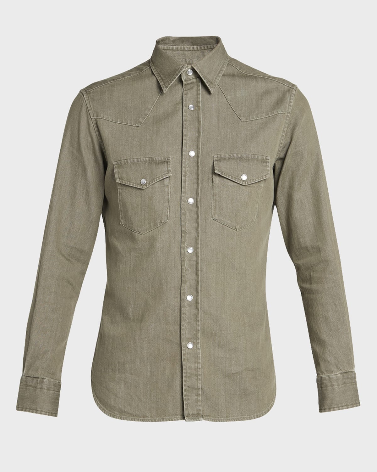 TOM FORD Men's Western Cotton Sport Shirt Neiman Marcus