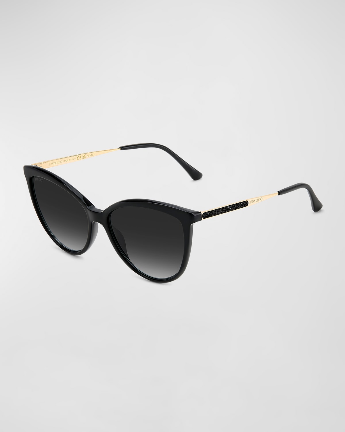 Jimmy Choo Rua/G Pearly Acetate CatEye Sunglasses Neiman Marcus