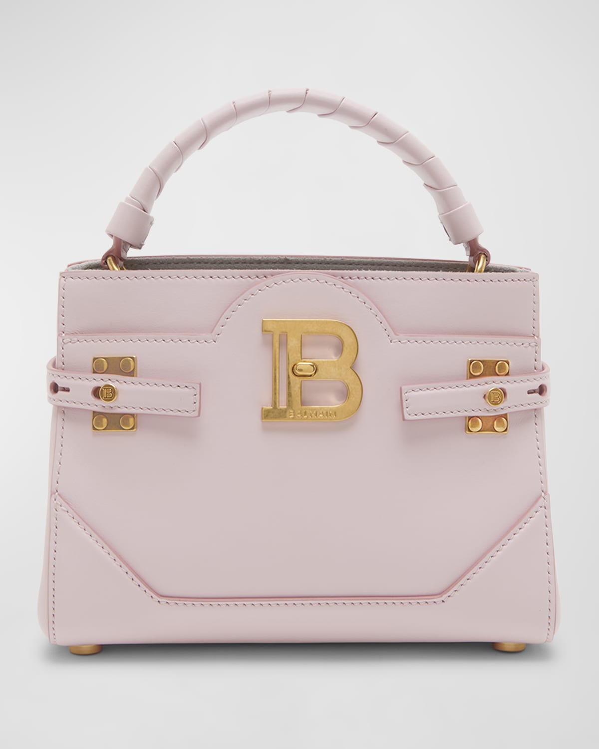 Balmain BBuzz 22 Quilted Leather TopHandle Bag Neiman Marcus