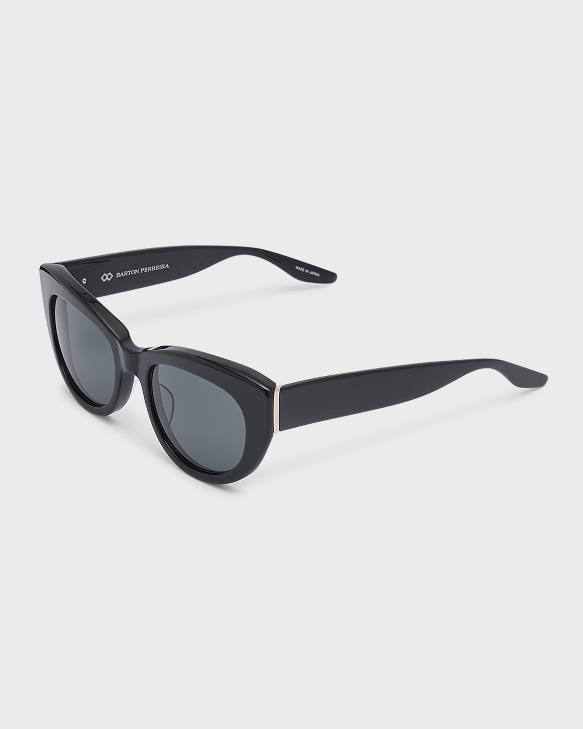Saint Laurent Engraved Logo Acetate CatEye Sunglasses Neiman Marcus