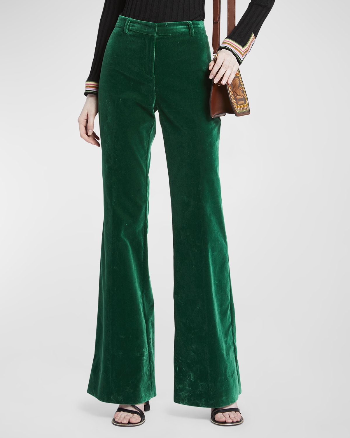 Vince Bootcut Stretch Leather Pants | Neiman Marcus