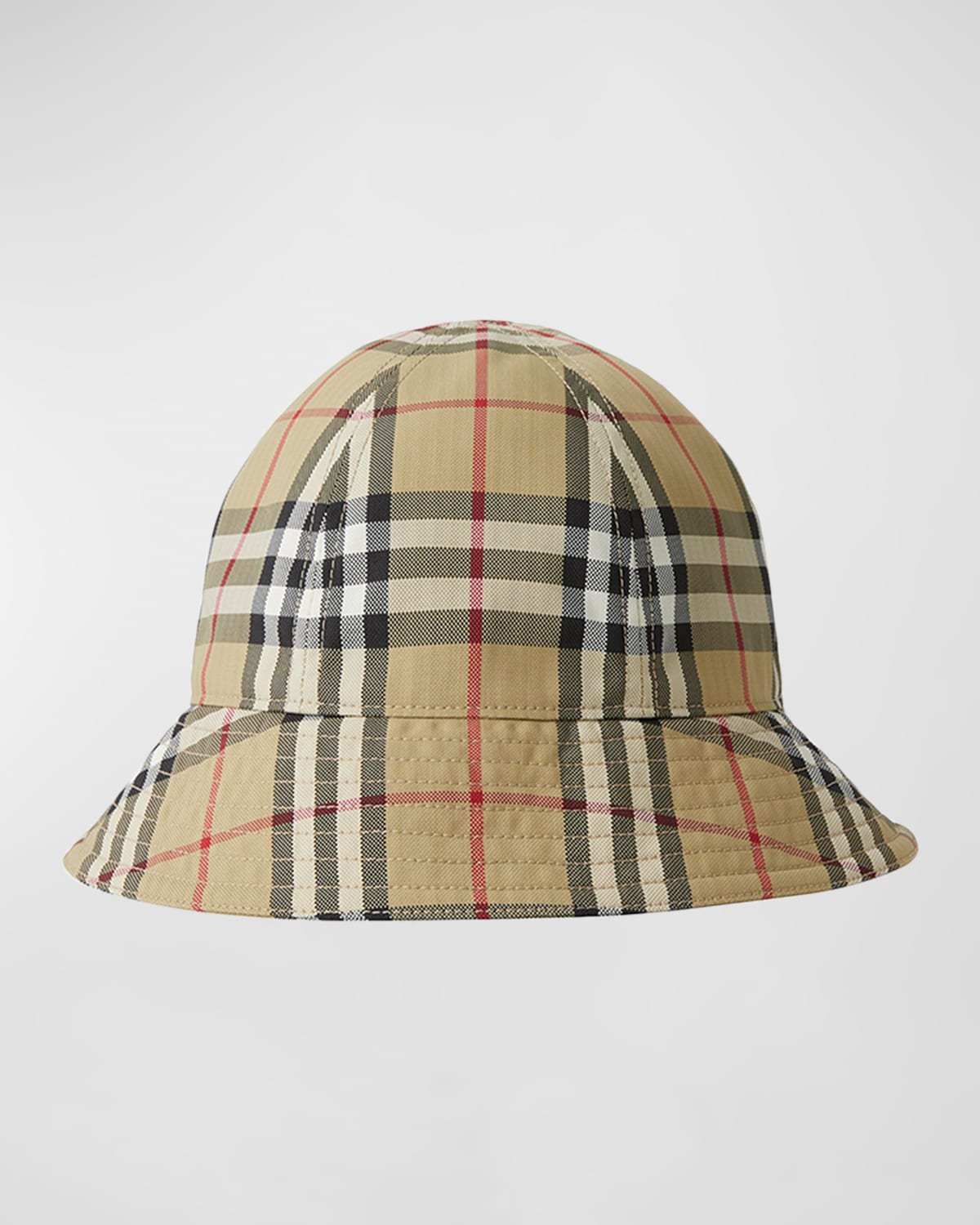 Burberry Check-Print Twill Bucket Hat | Neiman Marcus