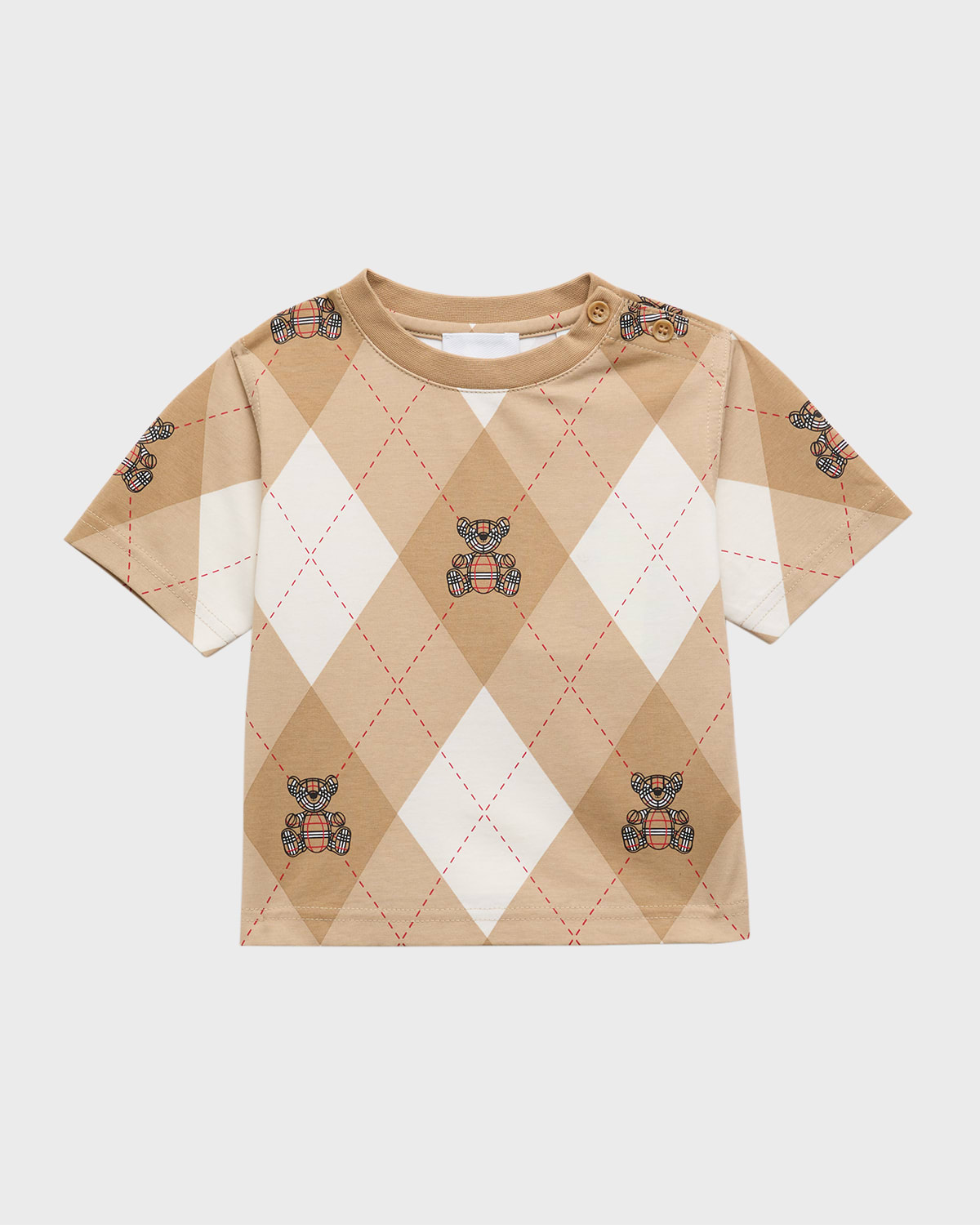 Burberry Cedar Baby Unisex T Shirt In White 2