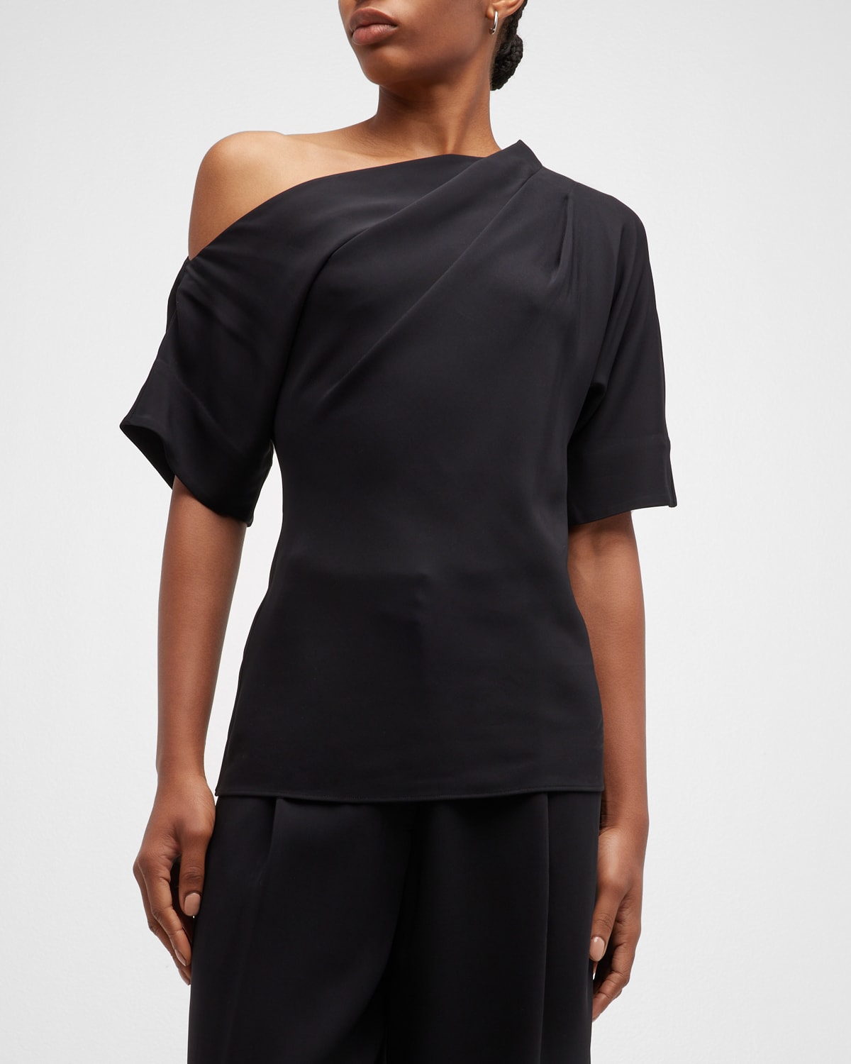 Co Short-Sleeve Off-The-Shoulder Maxi Dress | Neiman Marcus
