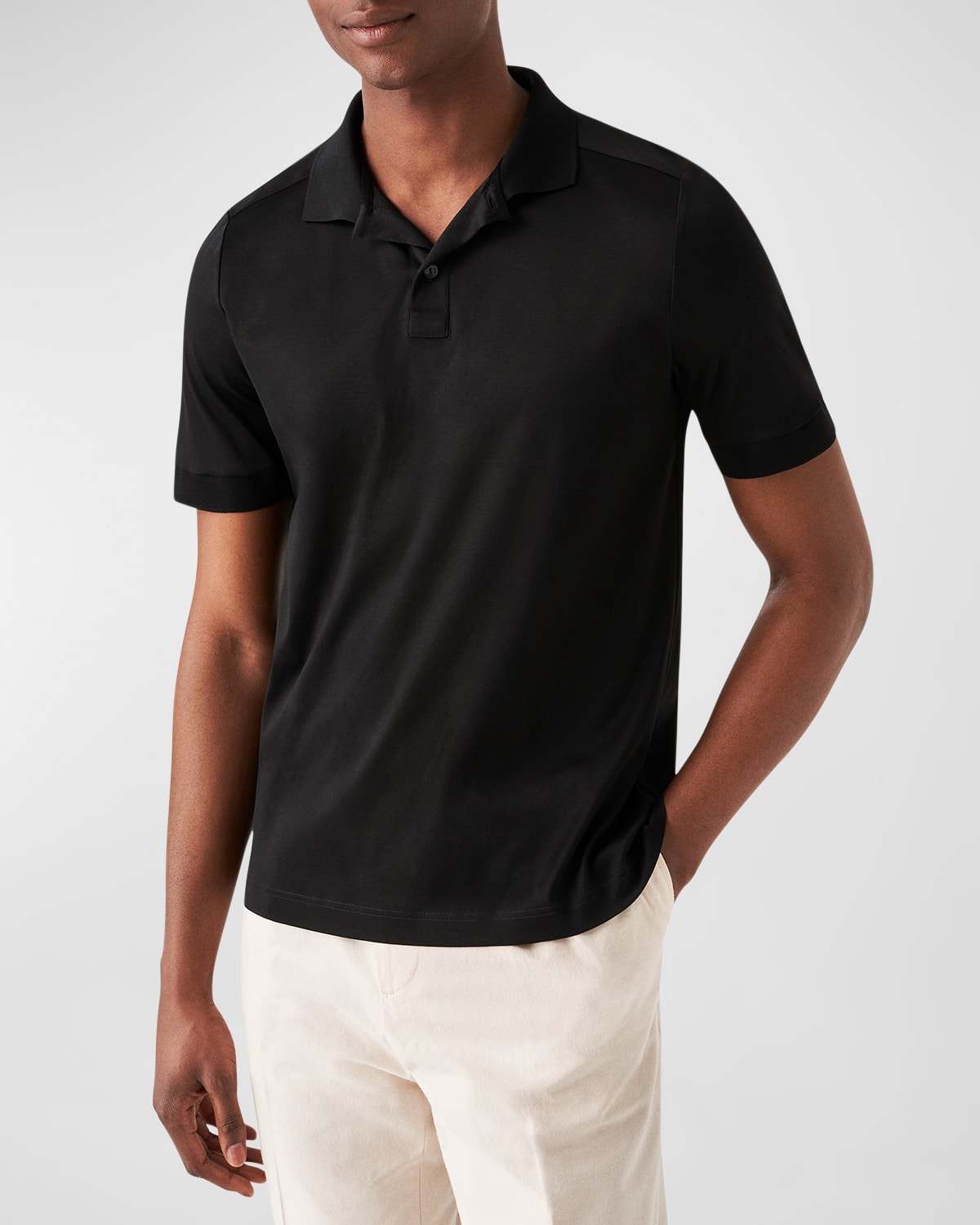 Canali Men's Cotton Polo Shirt | Neiman Marcus