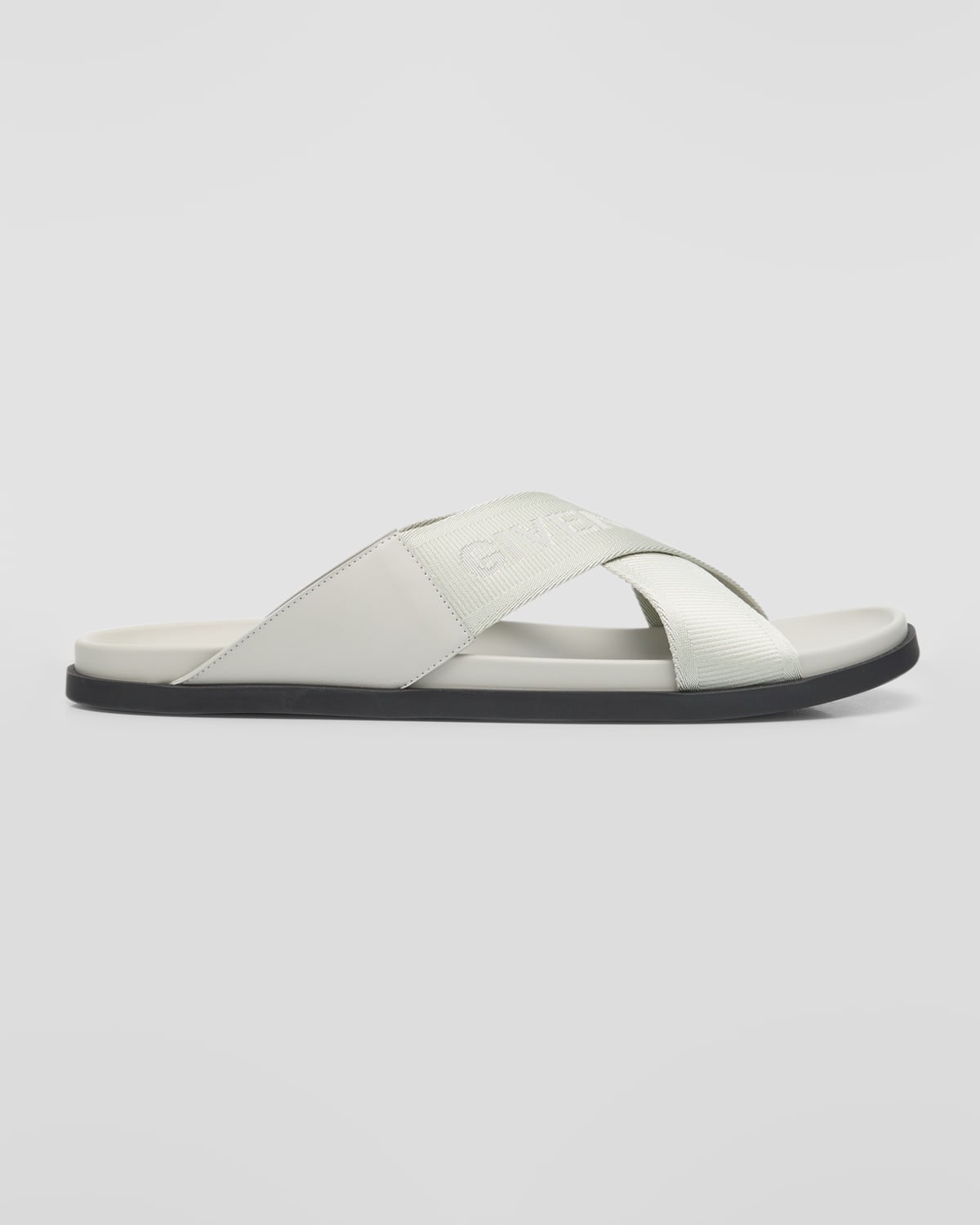 Givenchy Men's G Plage Crisscross Slide Sandals Neiman Marcus
