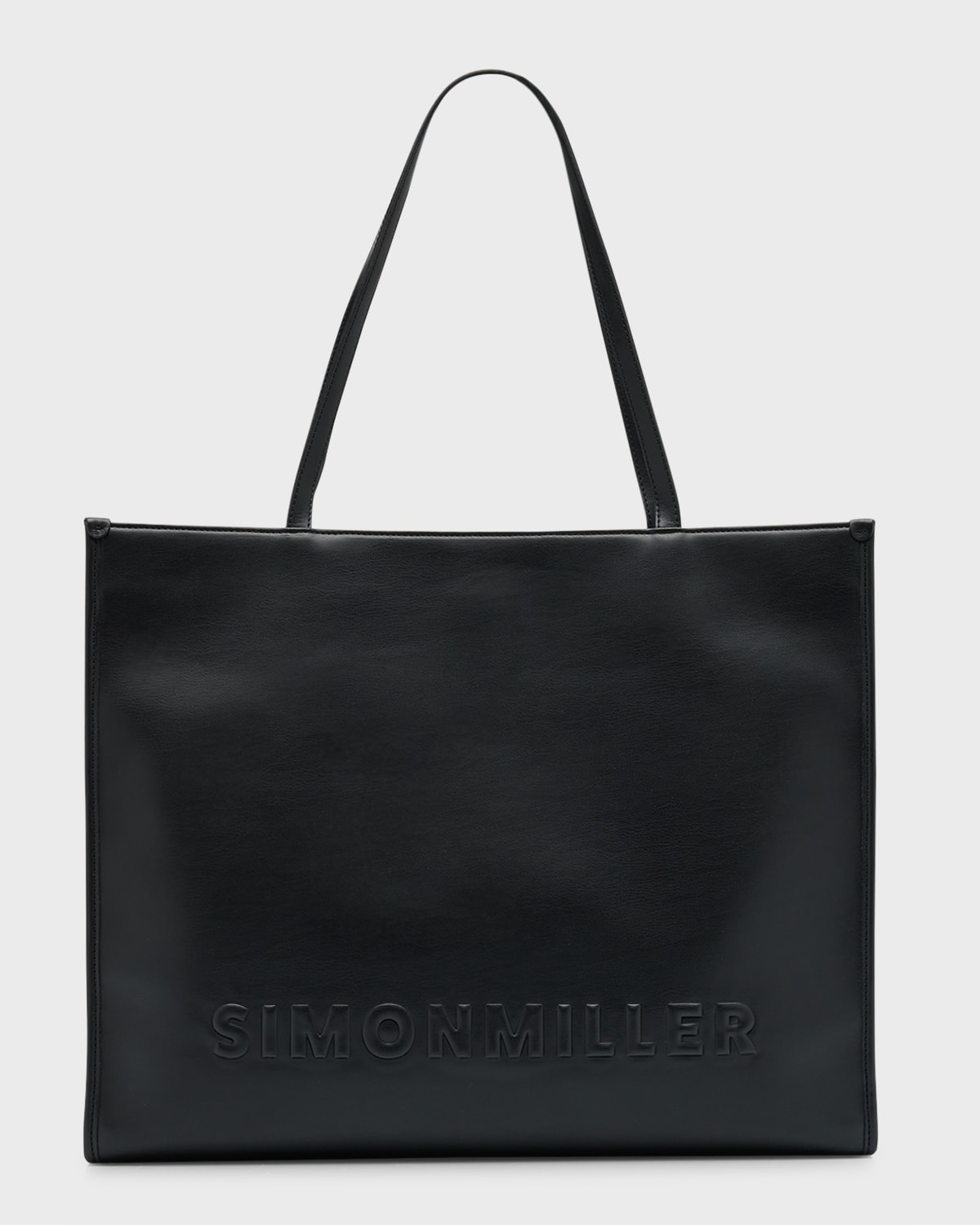 Simon Miller Studio Logo Metallic Leather Tote Bag | Neiman Marcus