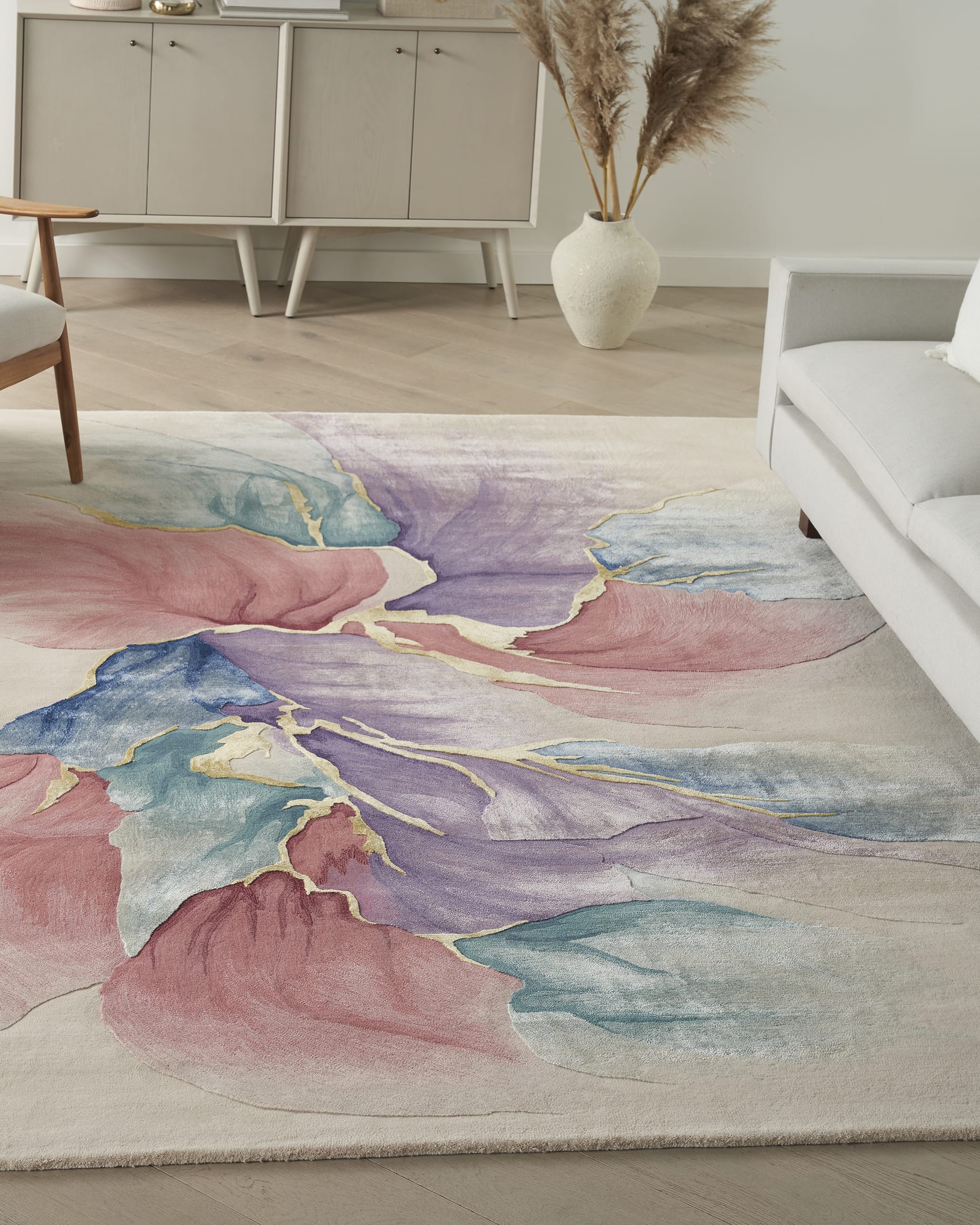 Petals in Ivory Hand-Tufted Rug | Neiman Marcus