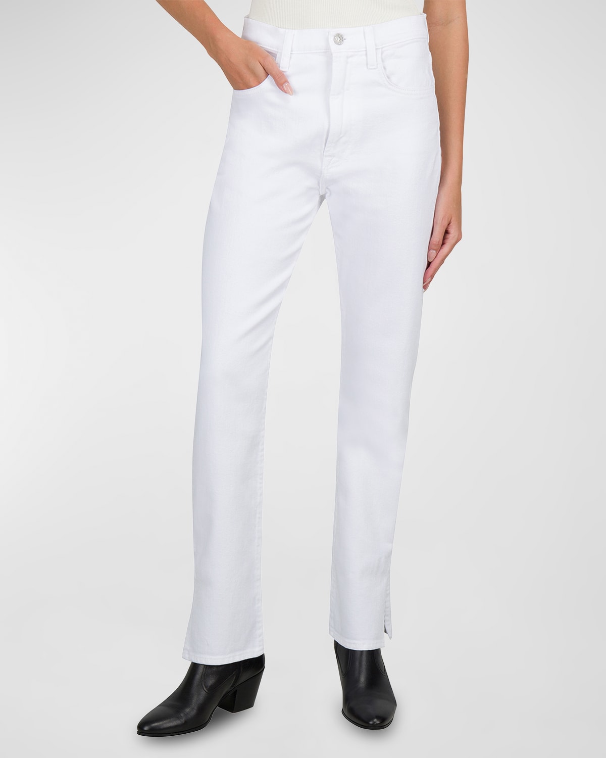 7 for all mankind Easy Slim Distressed Skinny Jeans | Neiman Marcus