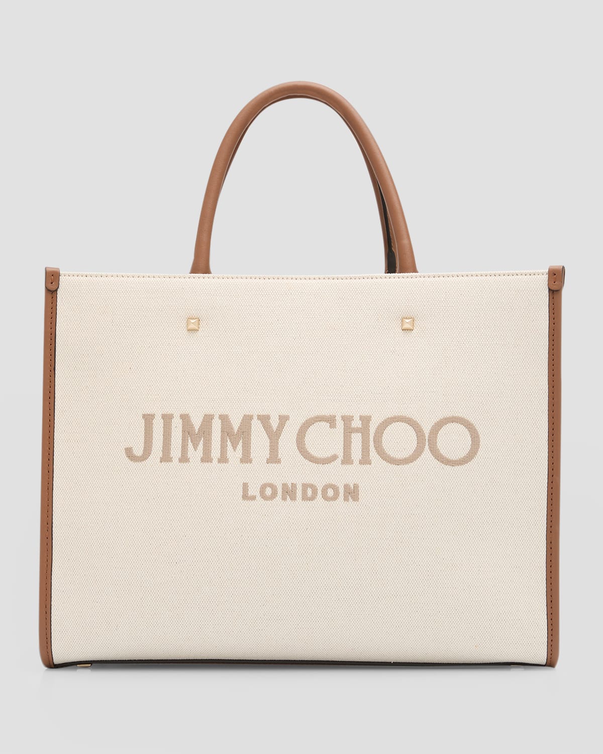 Jimmy Choo Varenne Star Studded Leather Tote Bag | Neiman Marcus