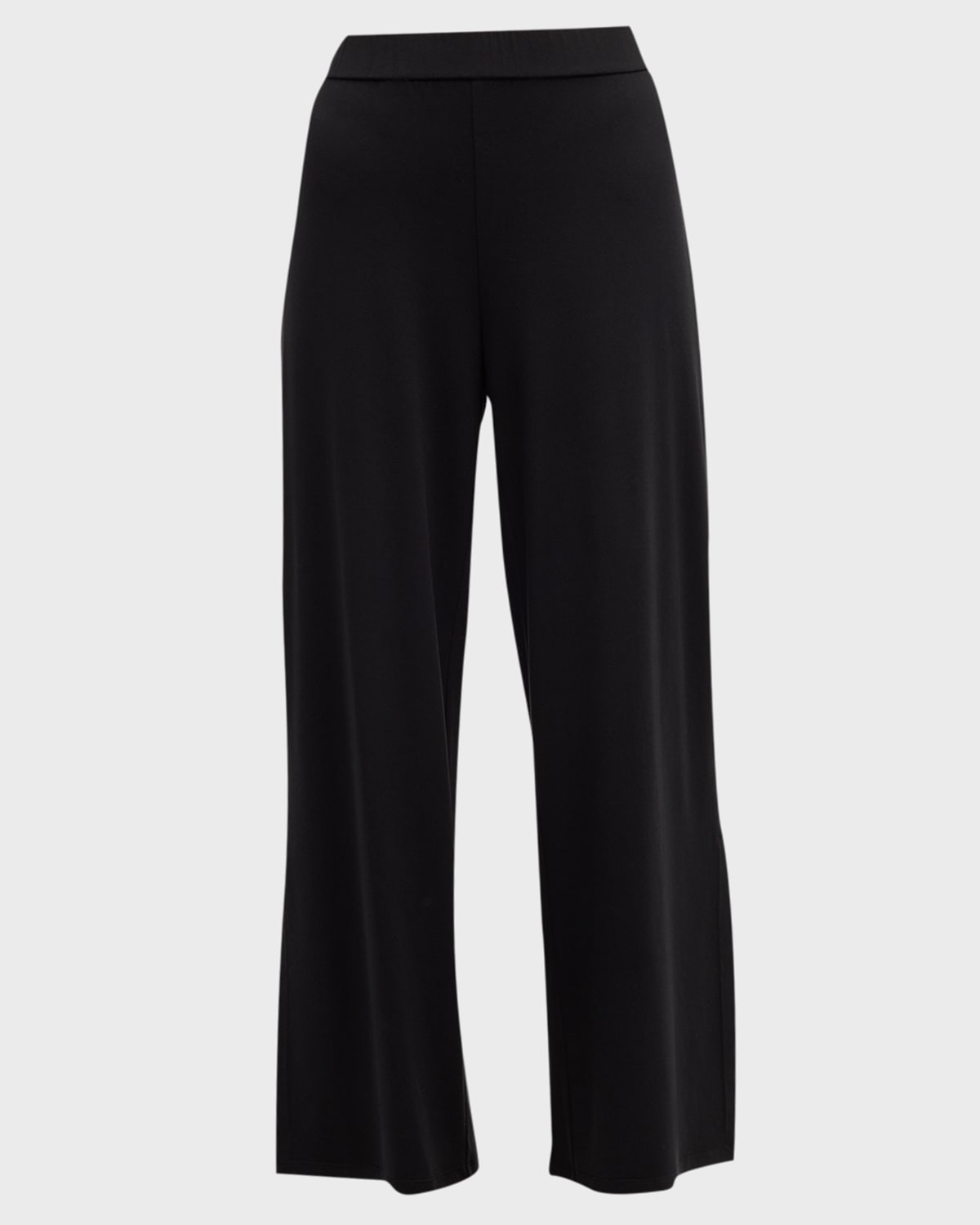 Eileen Fisher Crinkled Wide-Leg Side-Slit Pants | Neiman Marcus