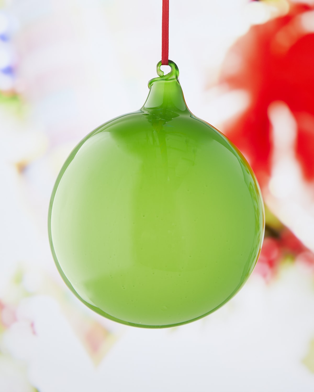 Jim Marvin Mint Green Bubblegum Glass Christmas Ornament Neiman Marcus
