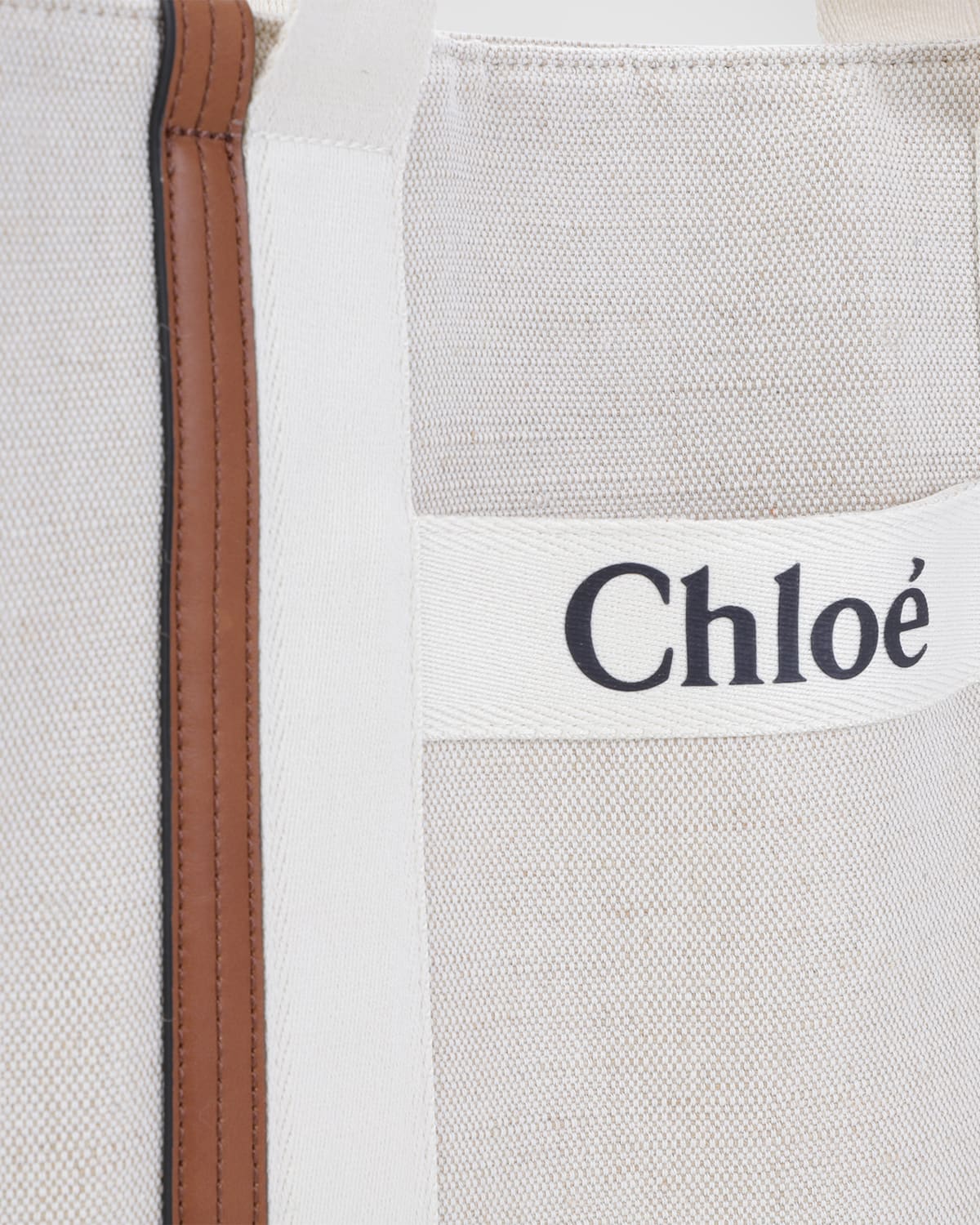 Chloe Logo Canvas Leather Changing Bag